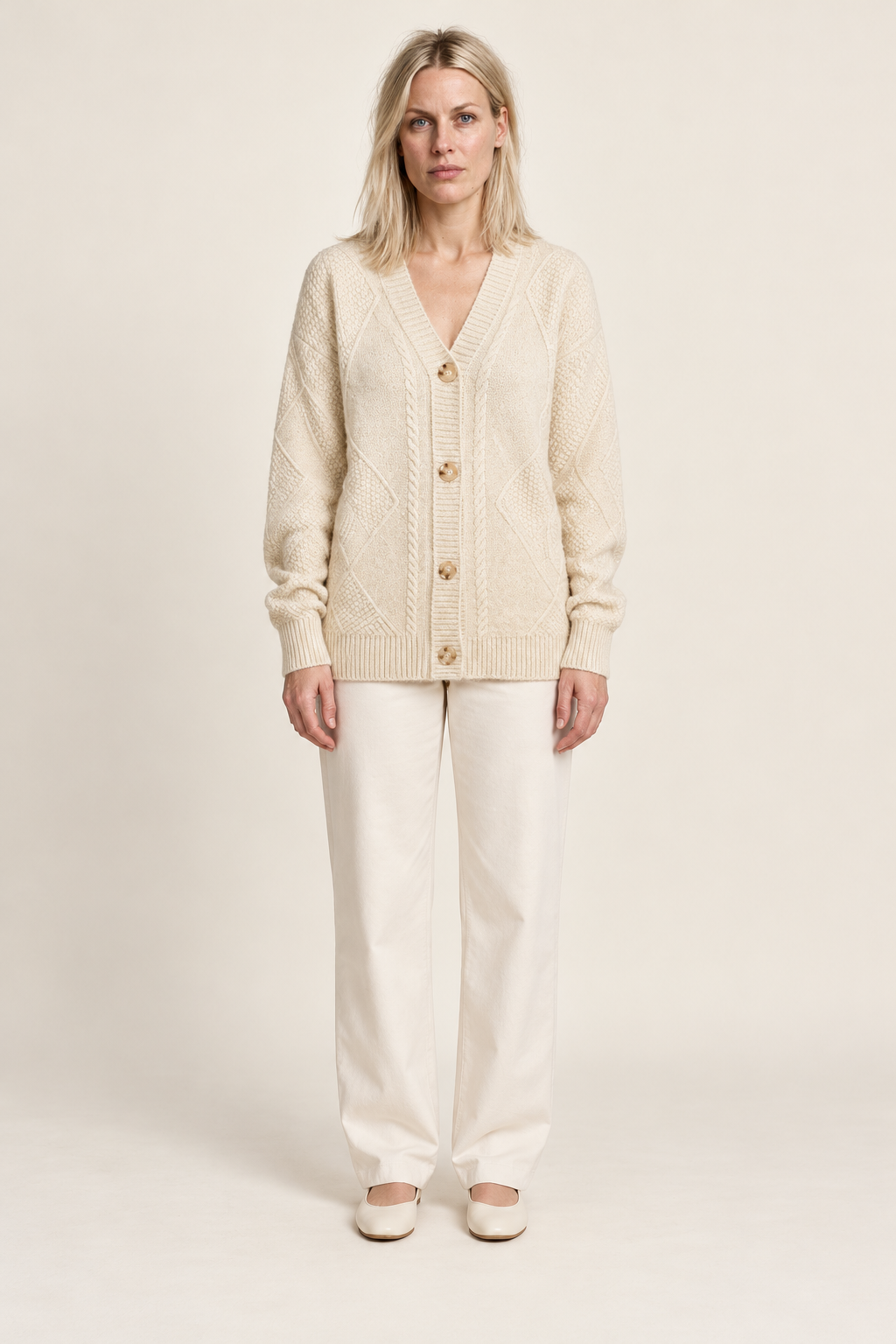 Éloise | Cable-Knit Cardigan