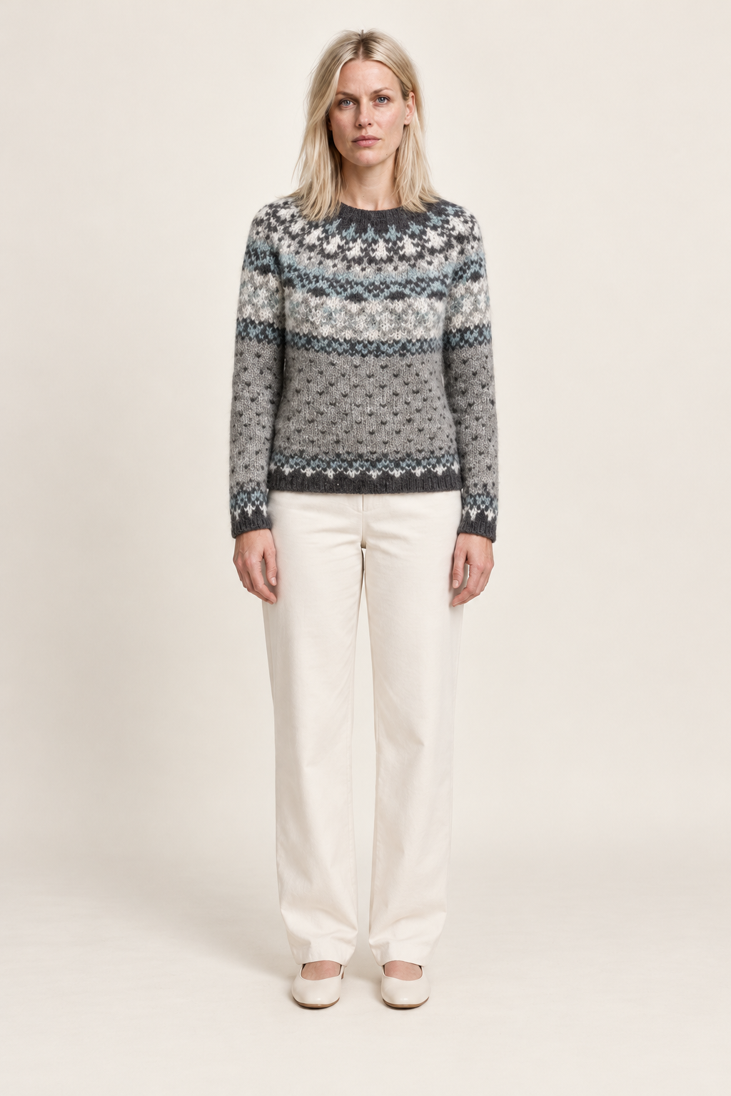Ancilla | Fair Isle Crew Neck Jumper