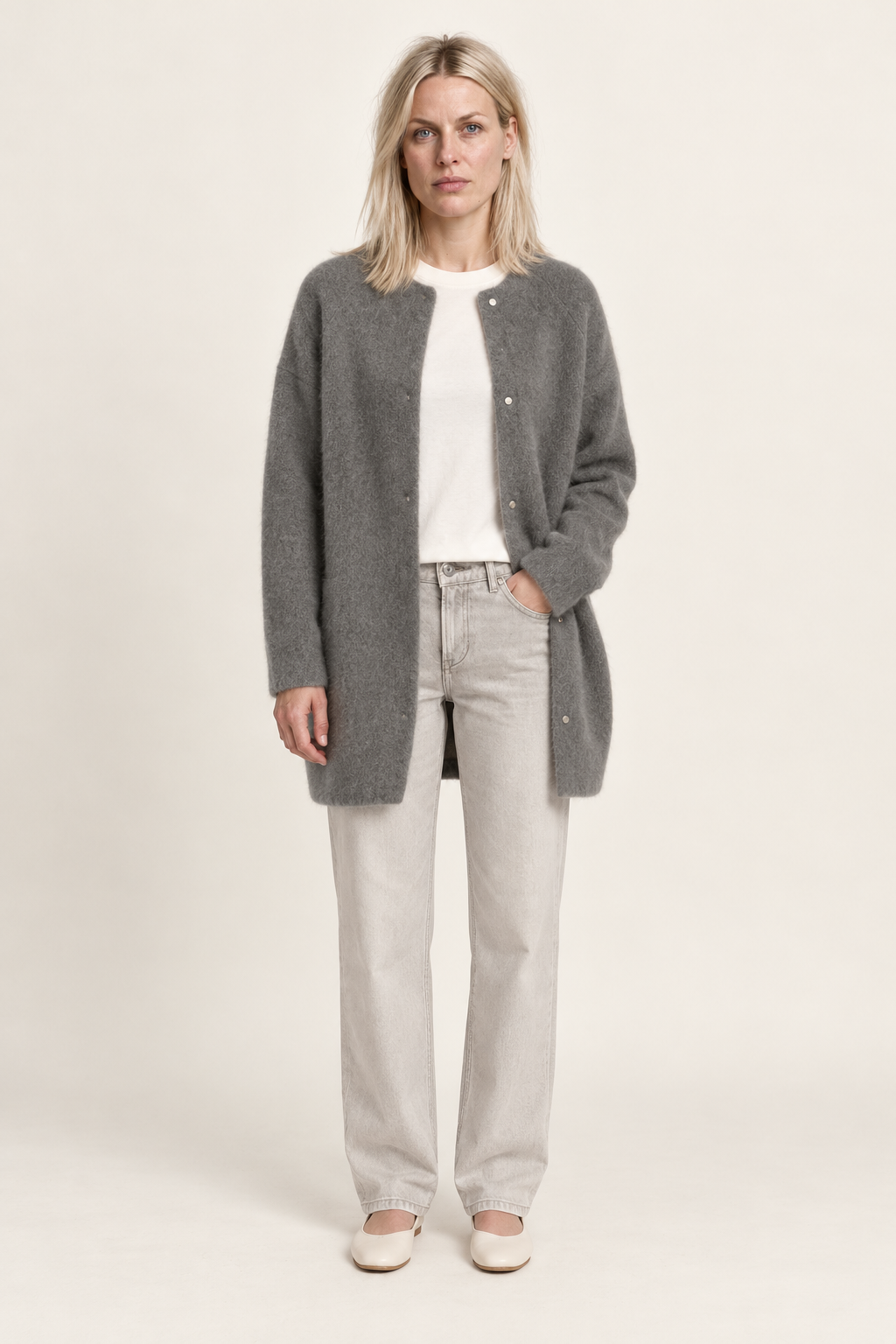 Chloé | Longline Button Cardigan