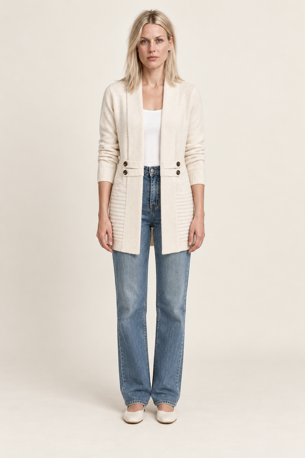 Honora | Shawl-Collar Longline Cardigan