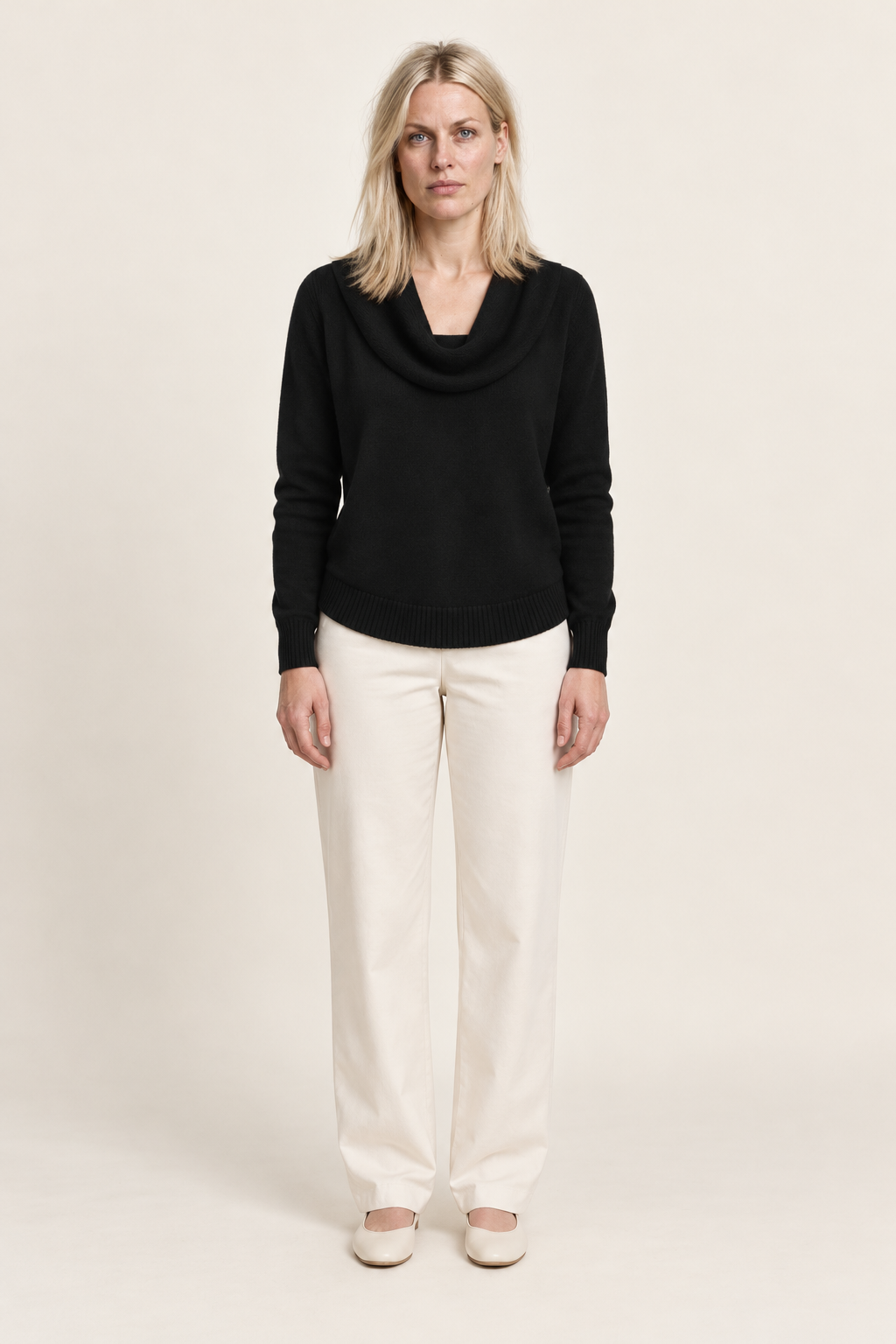 Mirabel | Cowl-Neck Knit Jumper