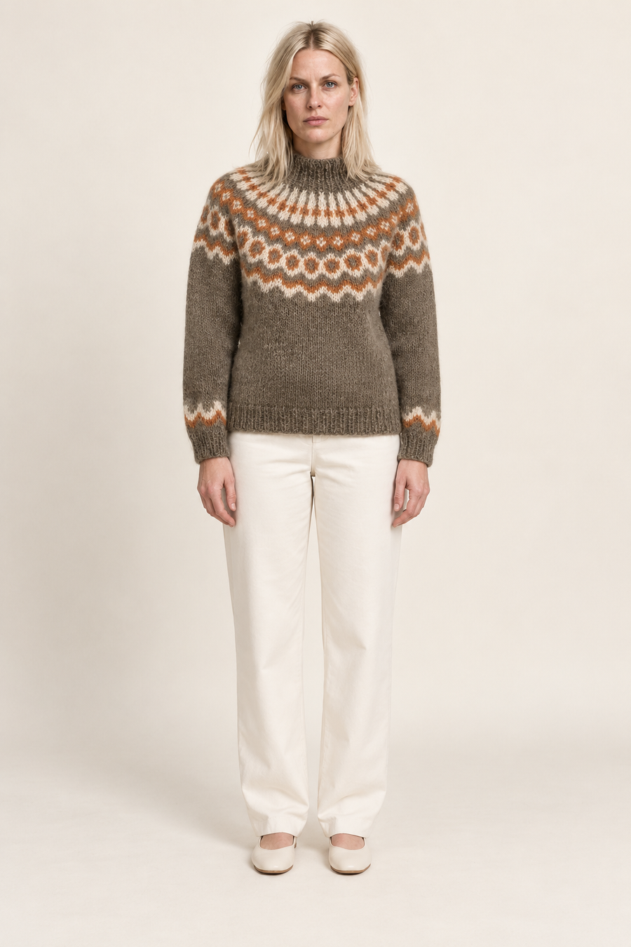 Anouk | Fair Isle High Neck Jumper