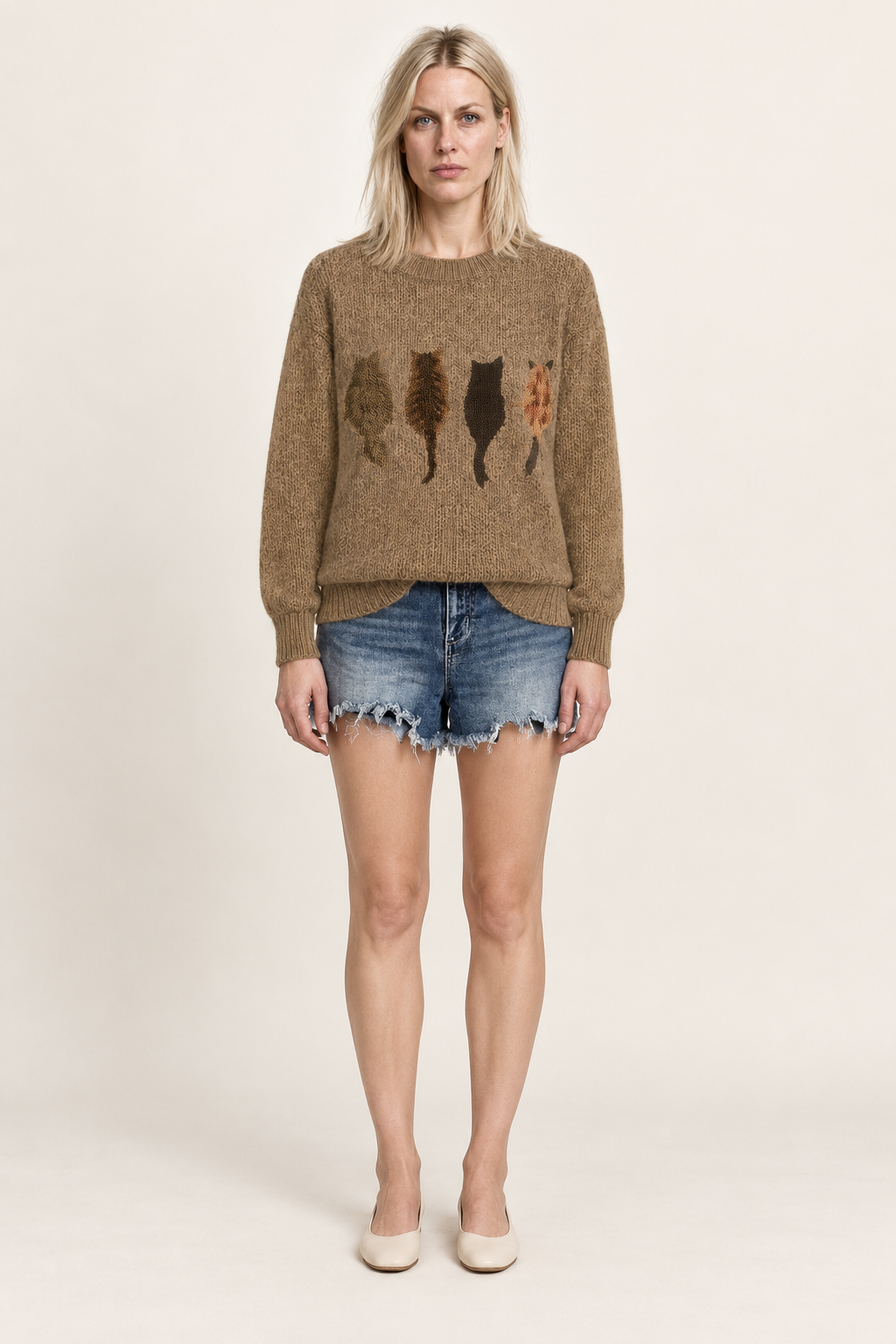 Zara | Cat Motif Knit Jumper