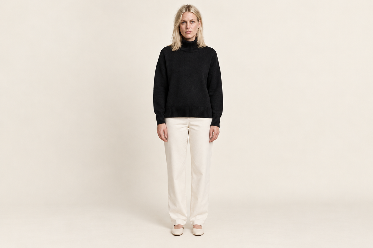 Orla | Roll Neck Oversized Poncho