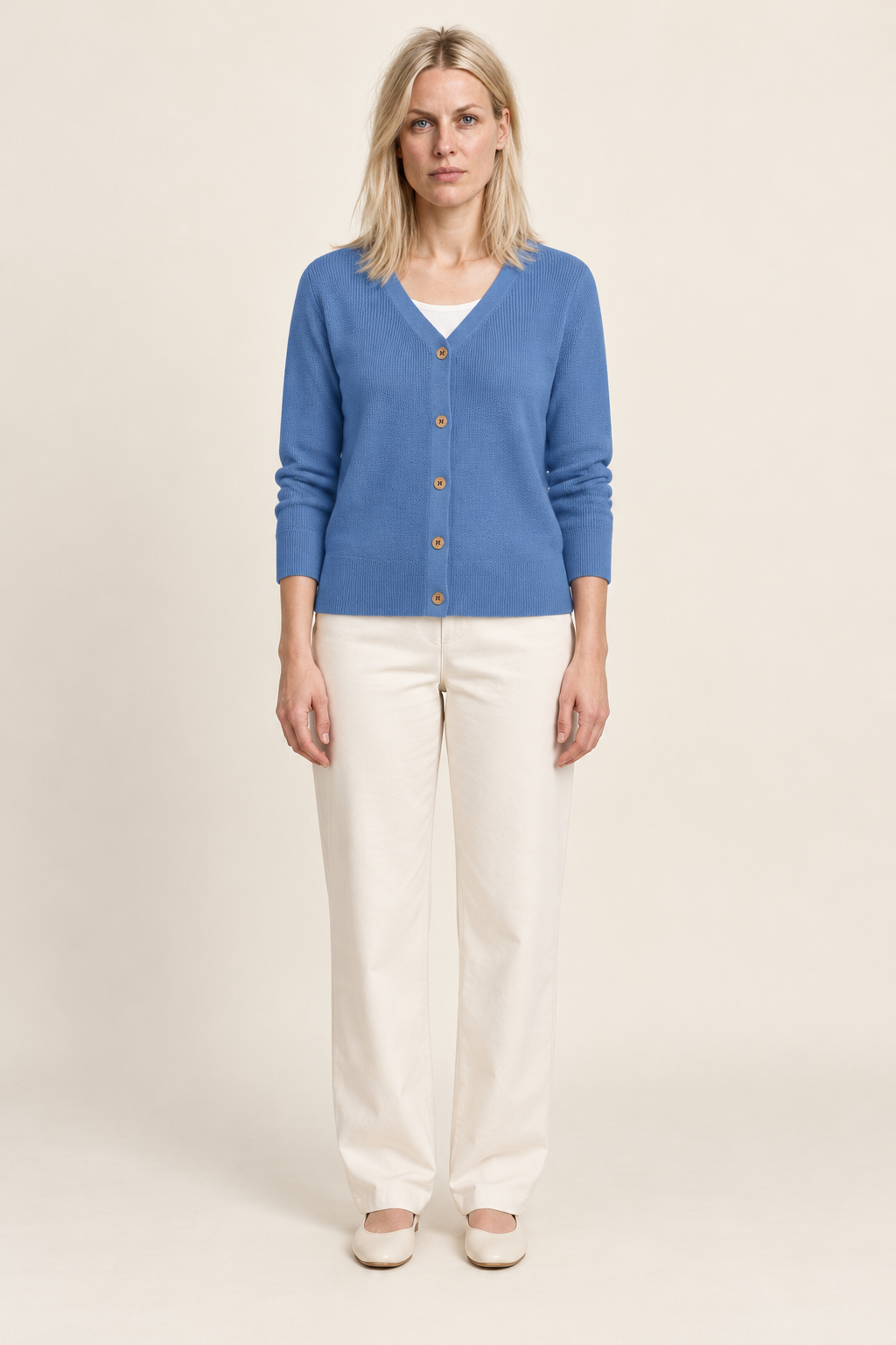 Wena | V-Neck Button-Front Cardigan