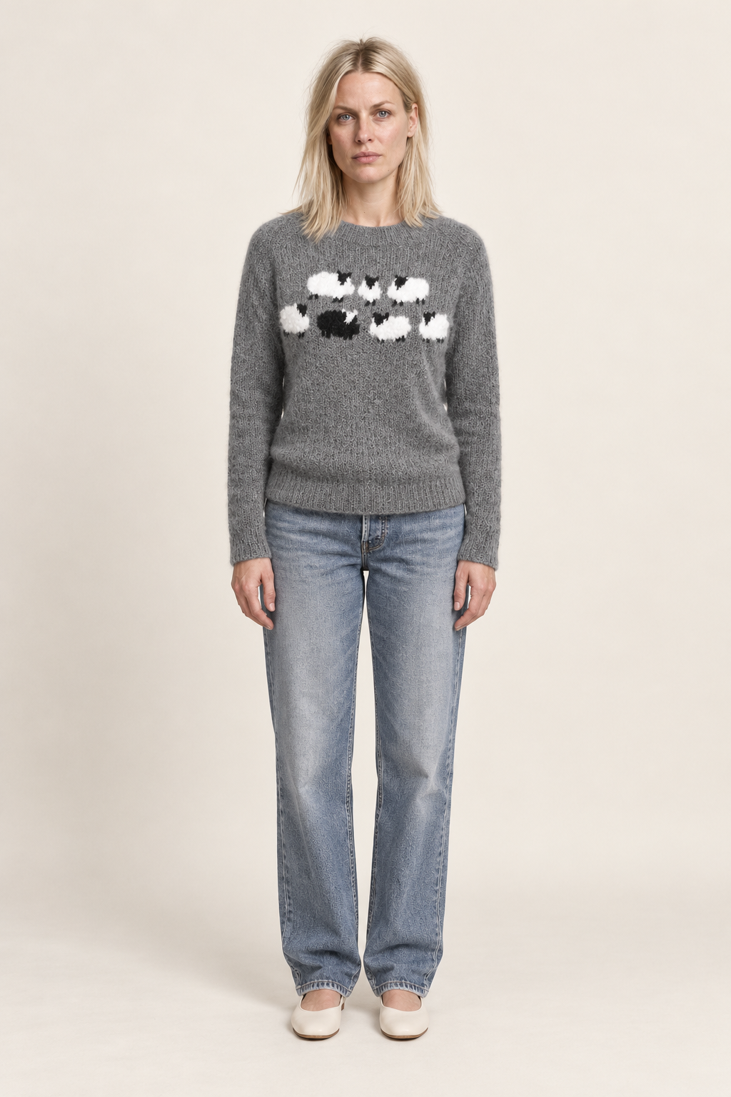 Prudence | Patterned Crew Neck Knit Jumper
