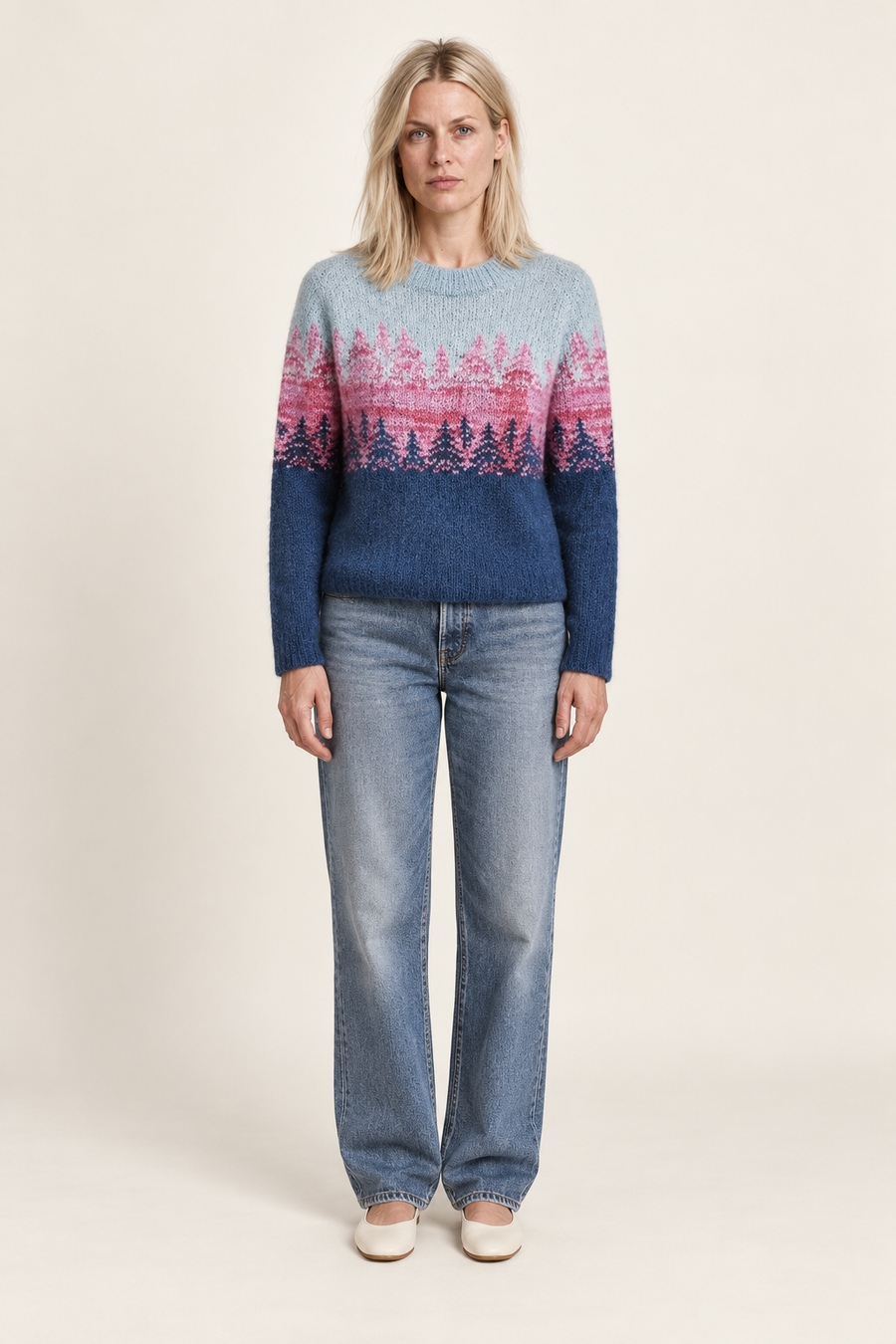 Celestine | Fair Isle Boat Neck Jumper