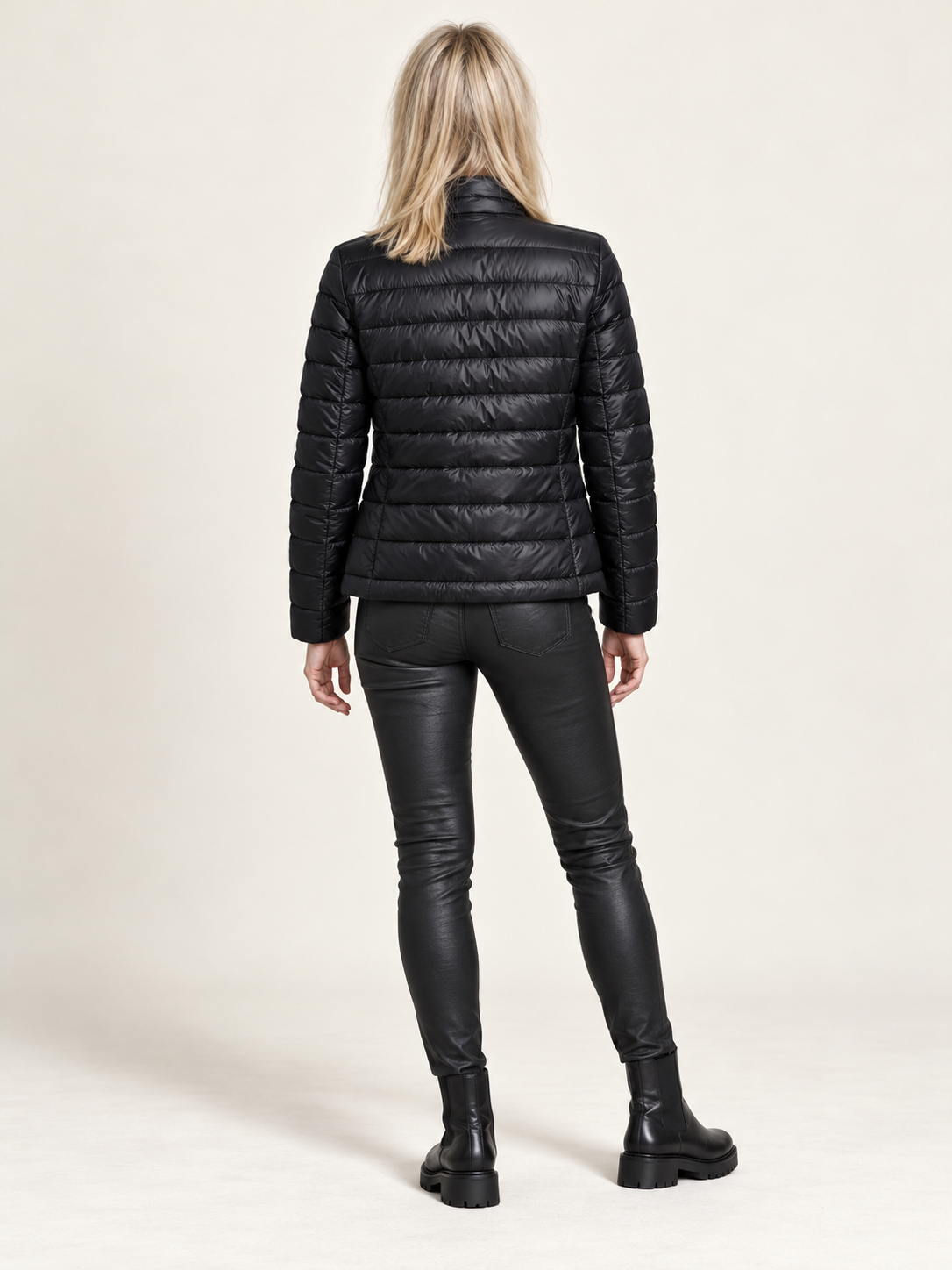 Lysette | Teddy-Lined Stand-Collar Quilted Jacket