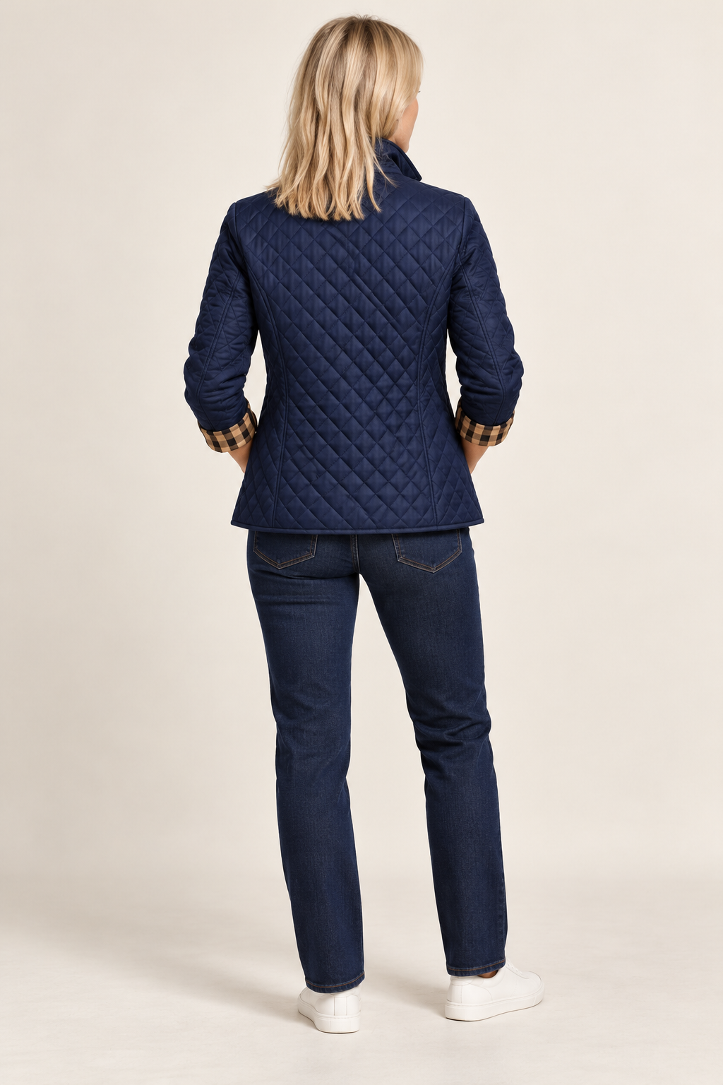 Jelena | Diamond-Quilted Button-Front Jacket