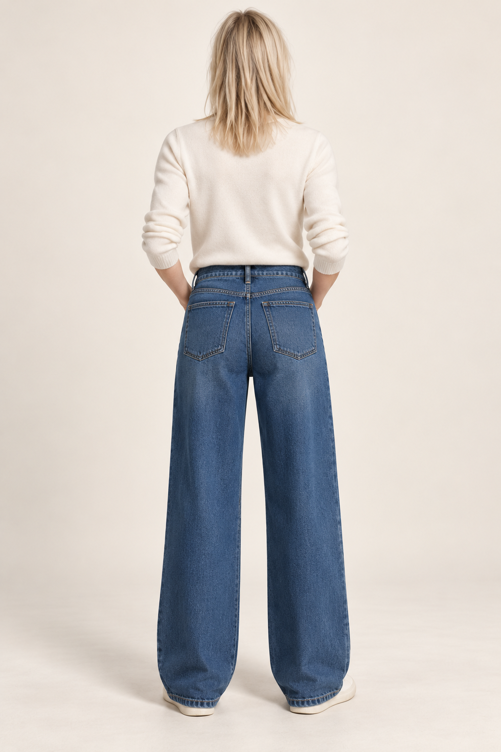 Birte | Fleece-Lined Wide-Leg Jeans