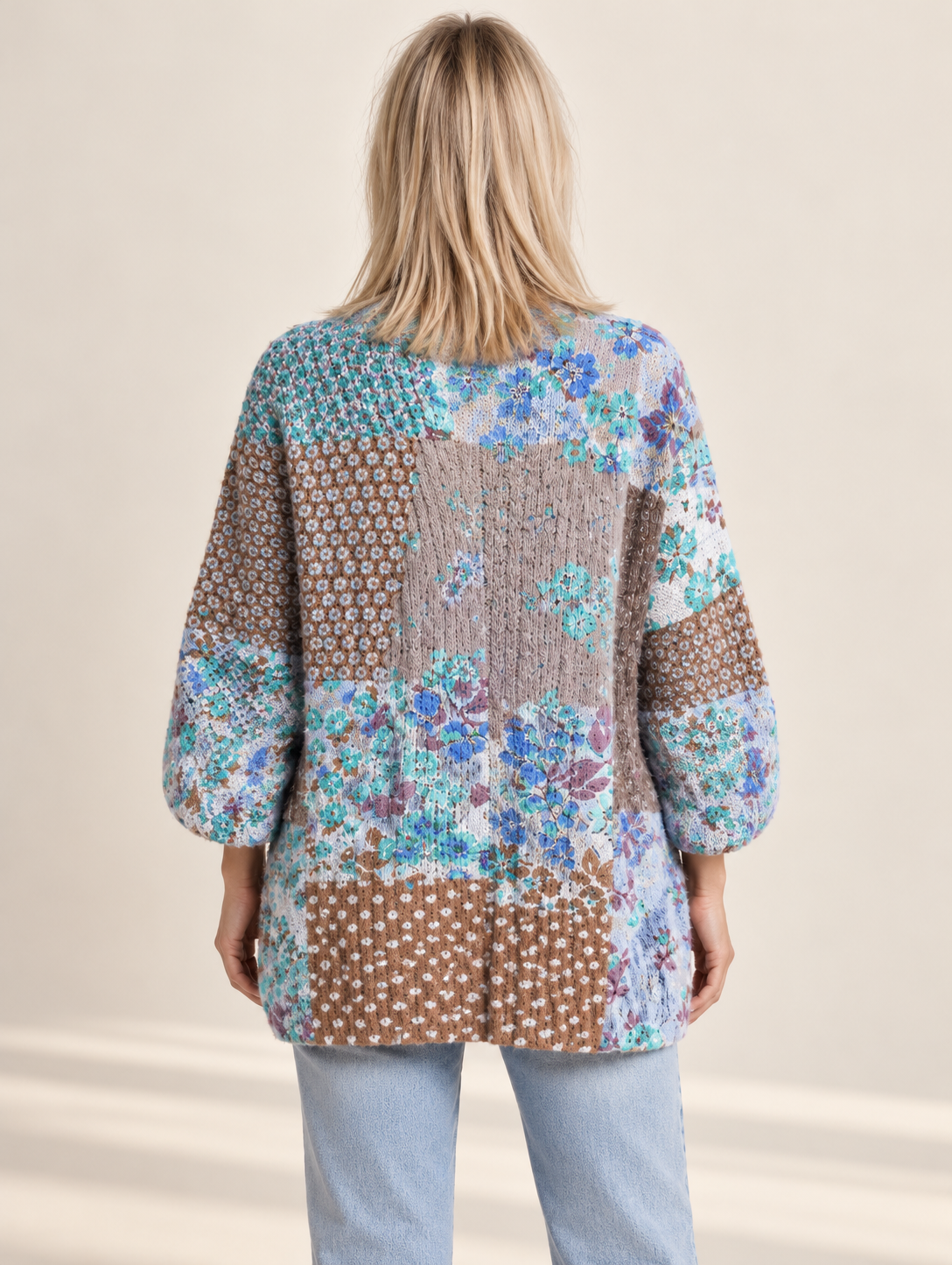 Gwendolen | Floral Patchwork Boho Cardigan