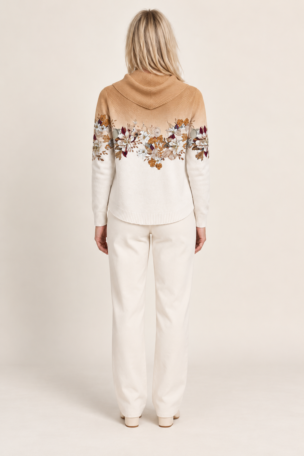 Sabina | Floral Cowl Neck Jumper