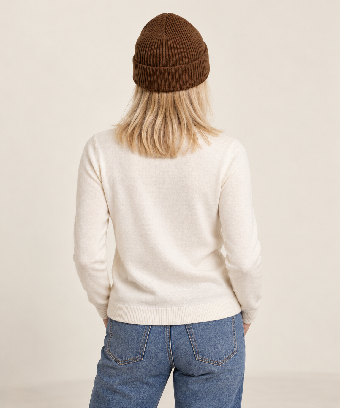 Axelle | Ribbed Fold-Over Cuff Beanie