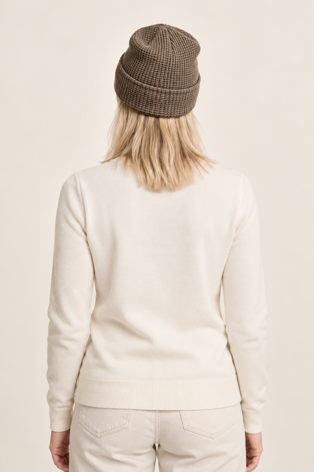 Arnika | Lined Waffle-Knit Cuffed Beanie