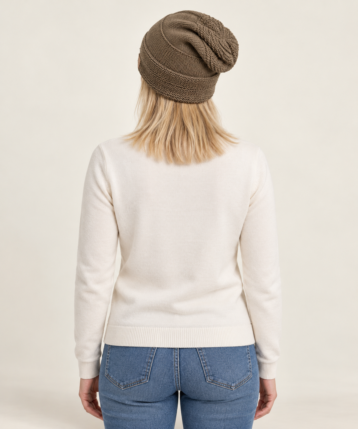 Anthea | Fleece-Lined Slouchy Knit Beanie