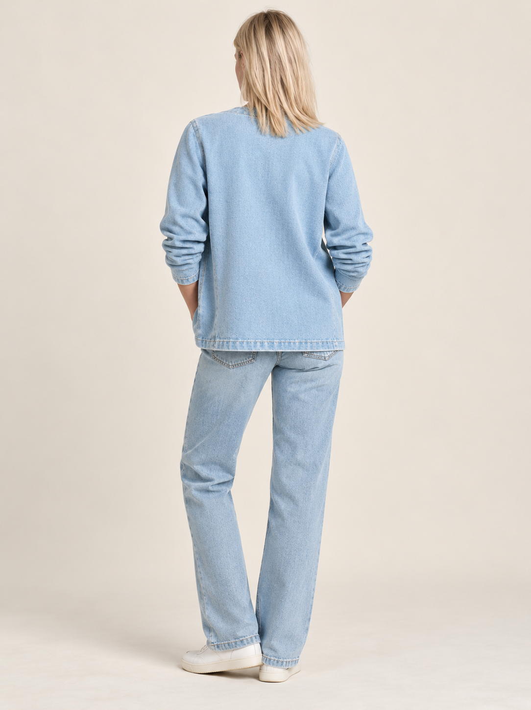 Fionnuala | Denim Button-Down Cardigan