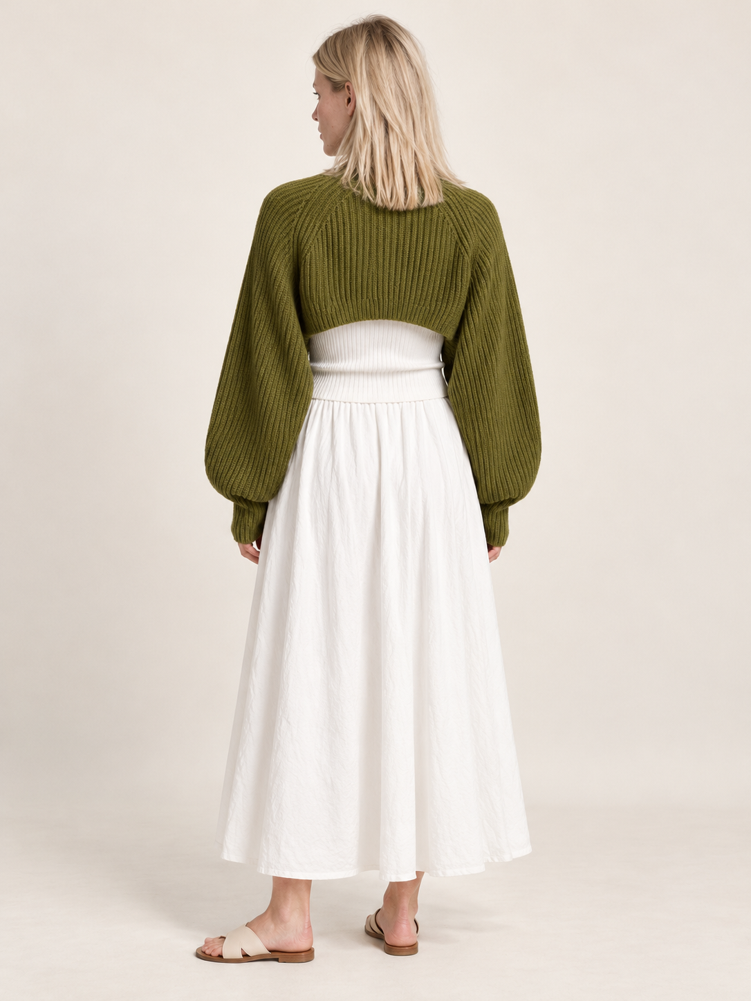 Eugenie | Ribbed Bolero Shrug Cardigan