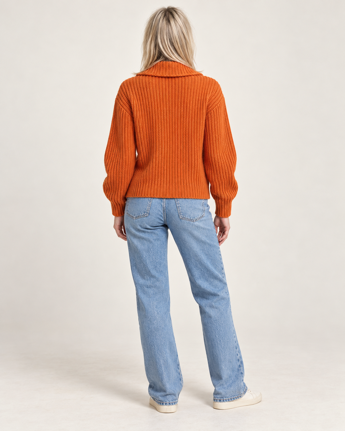 Geraldine | Chunky Ribbed Collared Cardigan