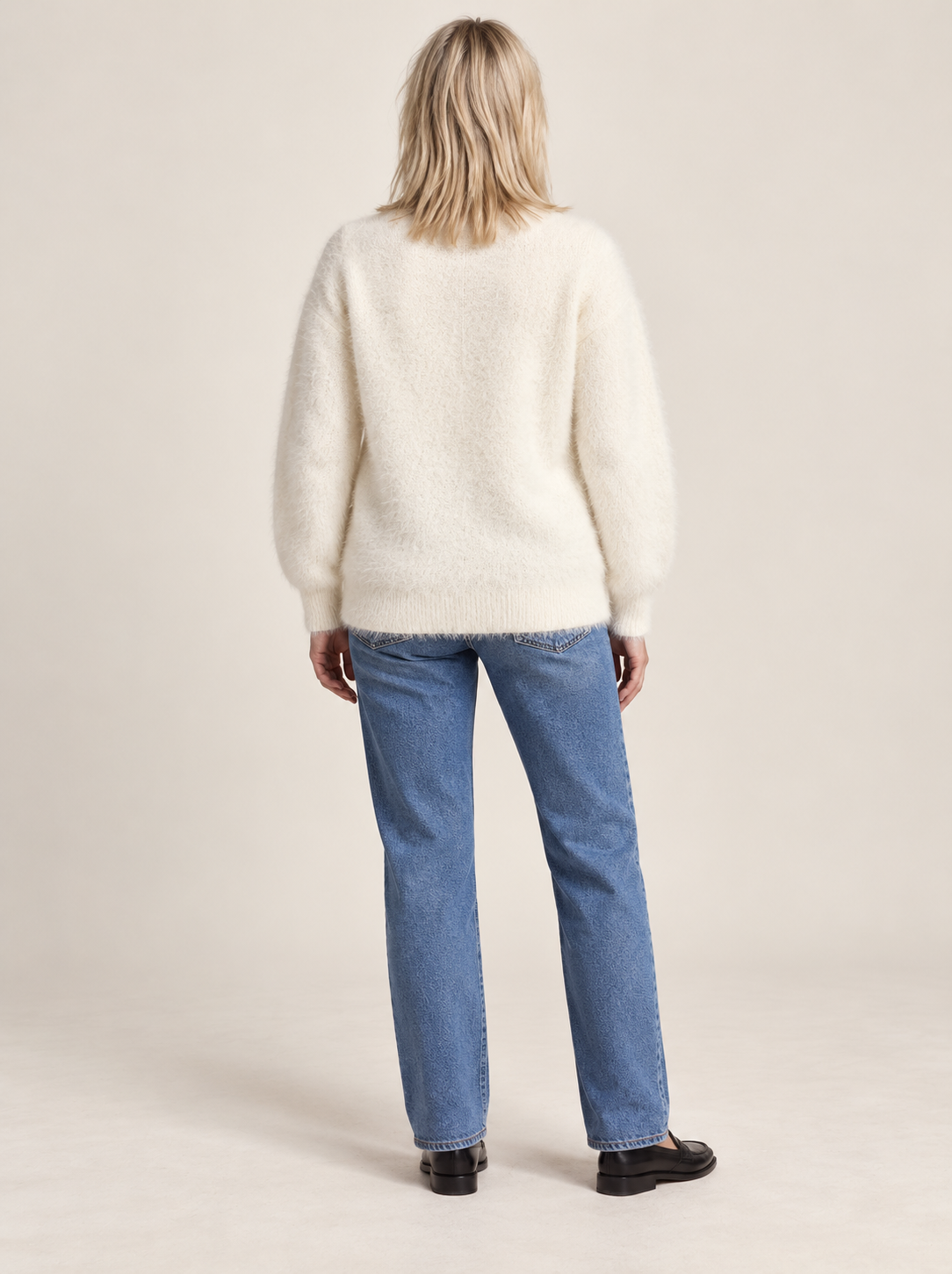Ernestine | Fluffy V-Neck Button Cardigan