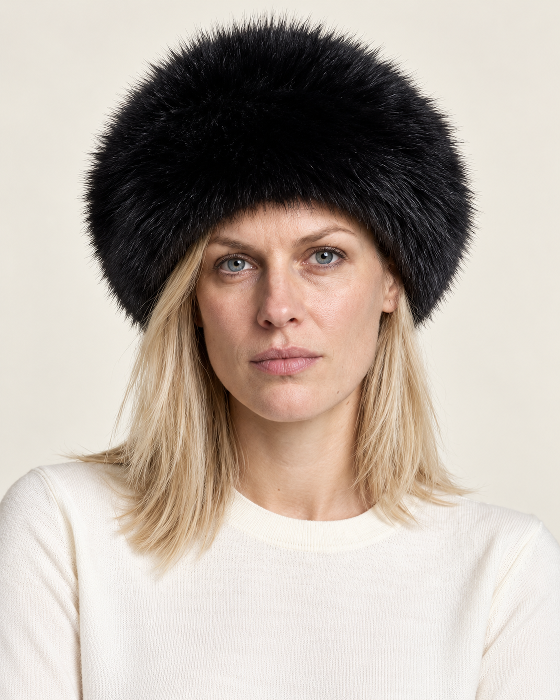 Arja | Long-Pile Rolled-Brim Faux Fur Hat