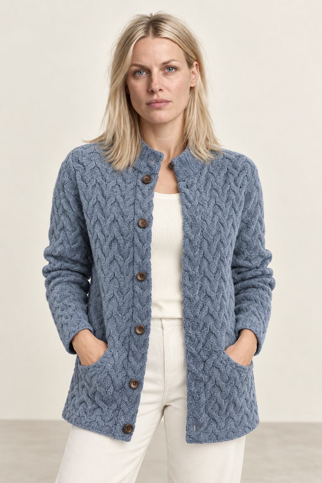 Lily | Textured Button Knit Cardigan