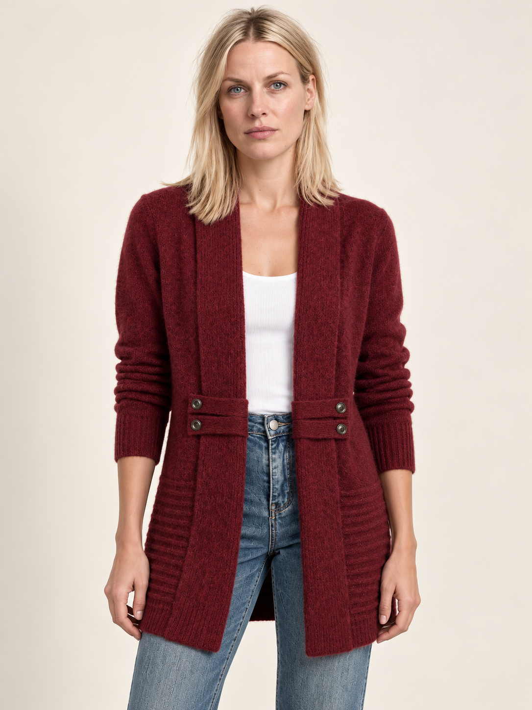 Honora | Shawl-Collar Longline Cardigan