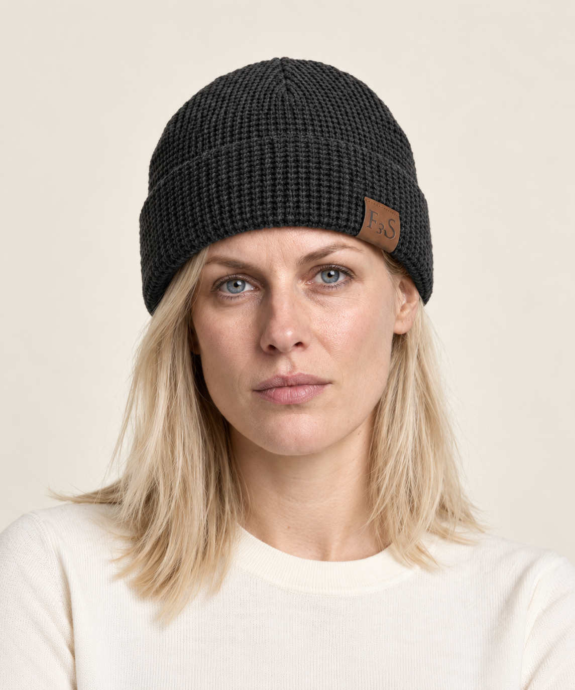 Arnika | Lined Waffle-Knit Cuffed Beanie
