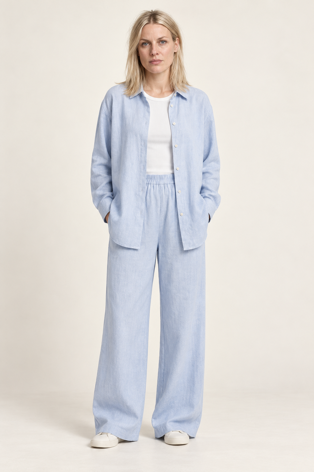 Tamar | Oversized Shirt and Wide-Leg Trouser Set