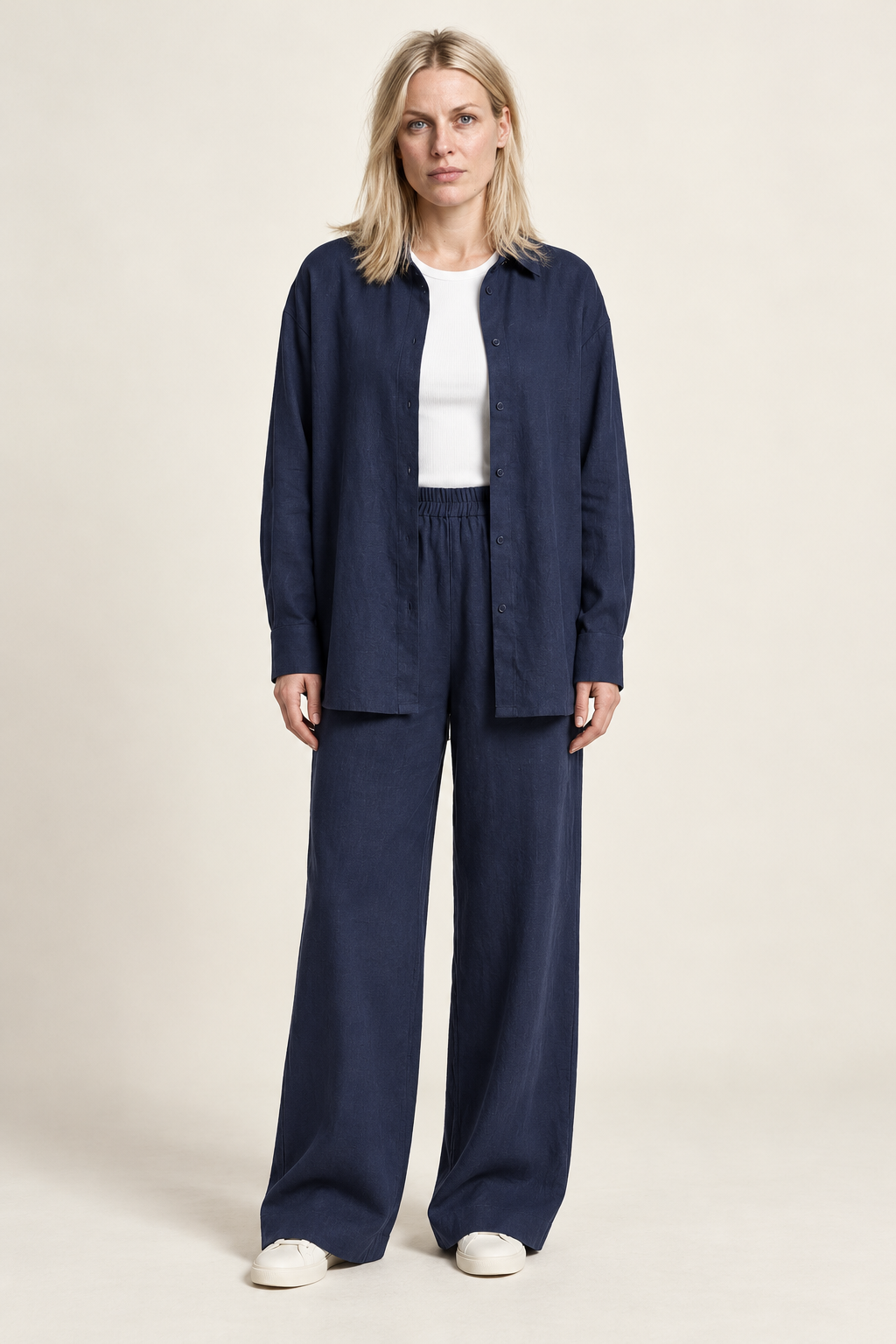 Tamar | Oversized Shirt and Wide-Leg Trouser Set