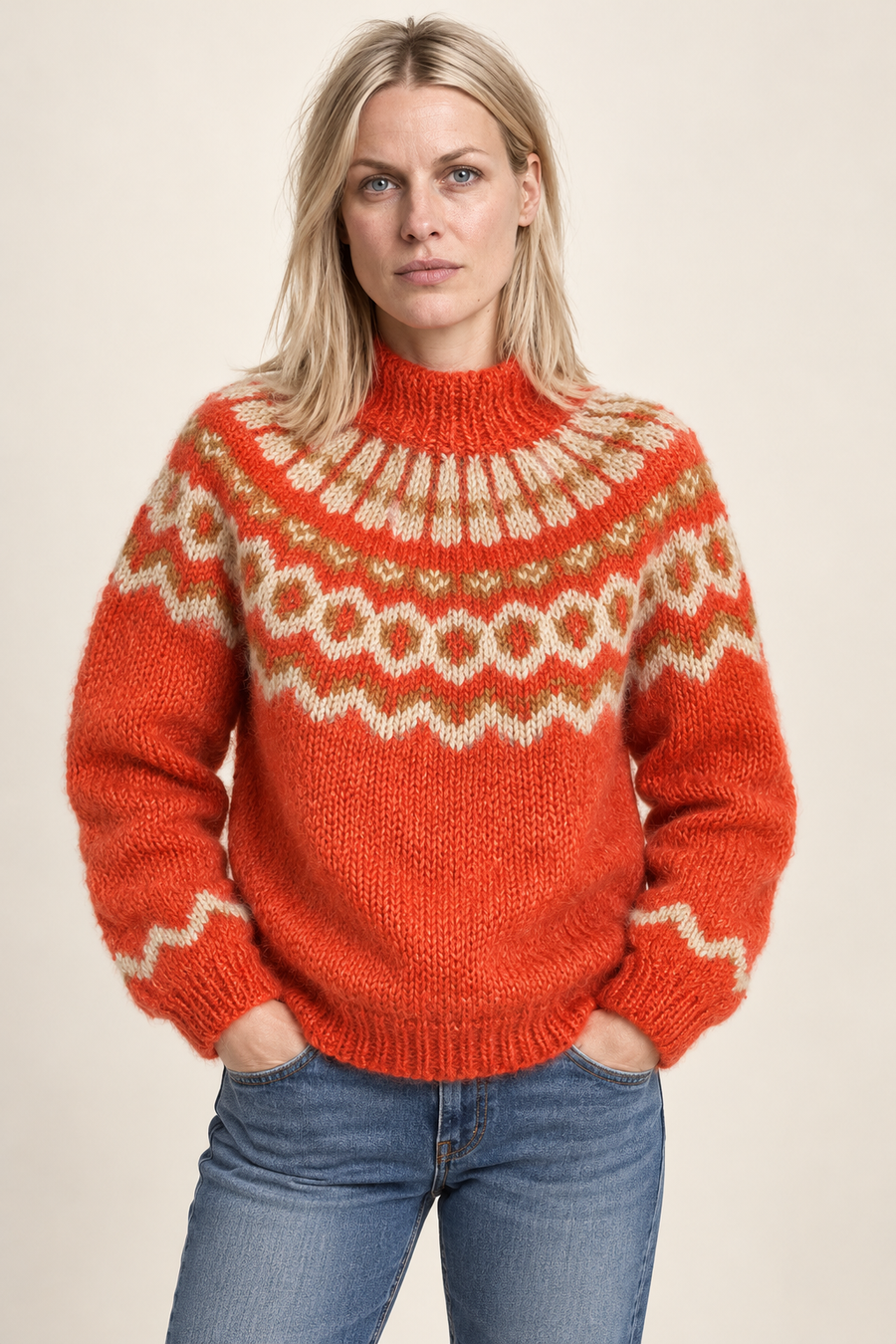 Anouk | Fair Isle High Neck Jumper