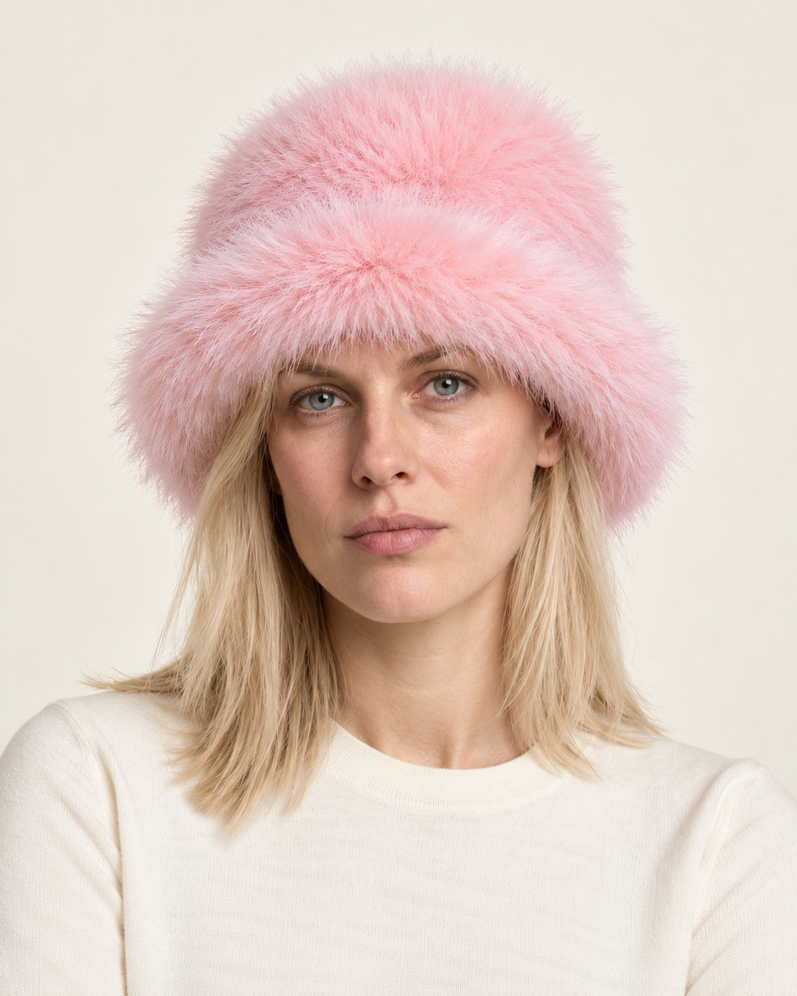 Arja | Long-Pile Rolled-Brim Faux Fur Hat