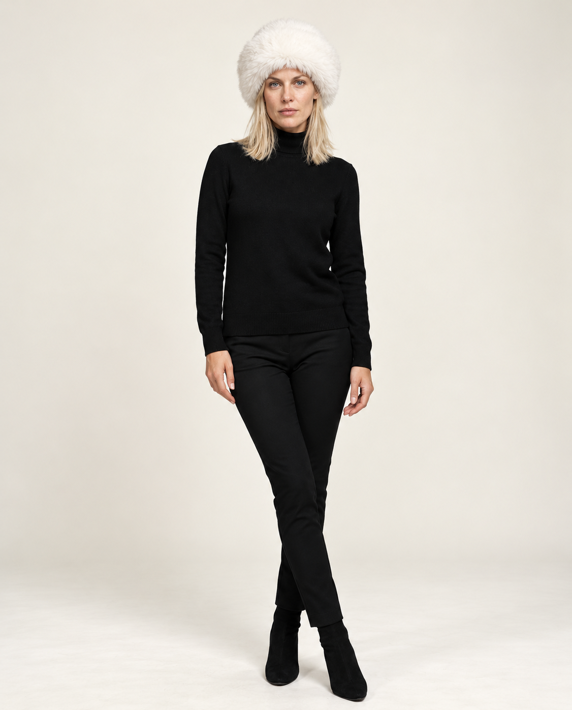 Anja | Deep-Crown Plush Faux Fur Hat