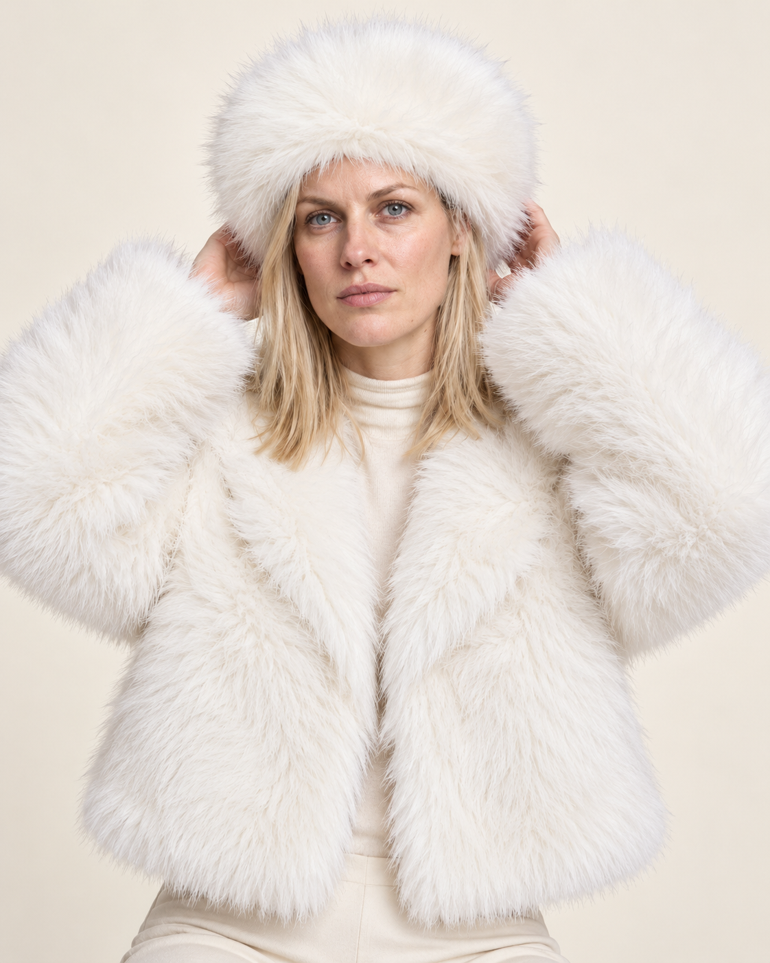 Arja | Long-Pile Rolled-Brim Faux Fur Hat