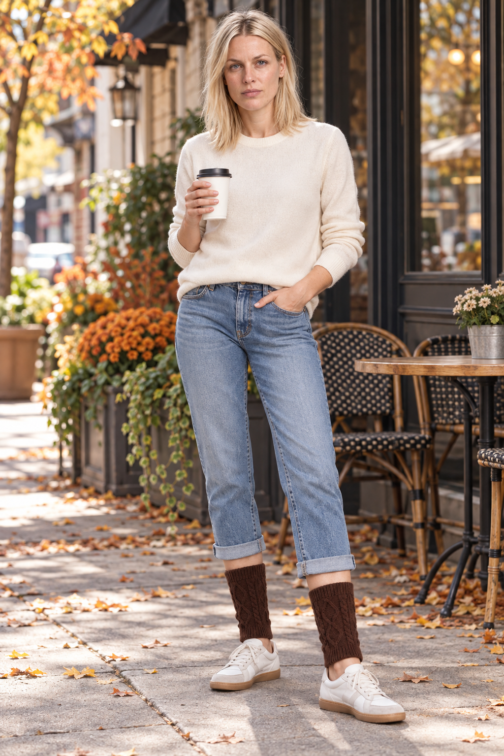 Albane | Cable-Knit Ankle Leg Warmers