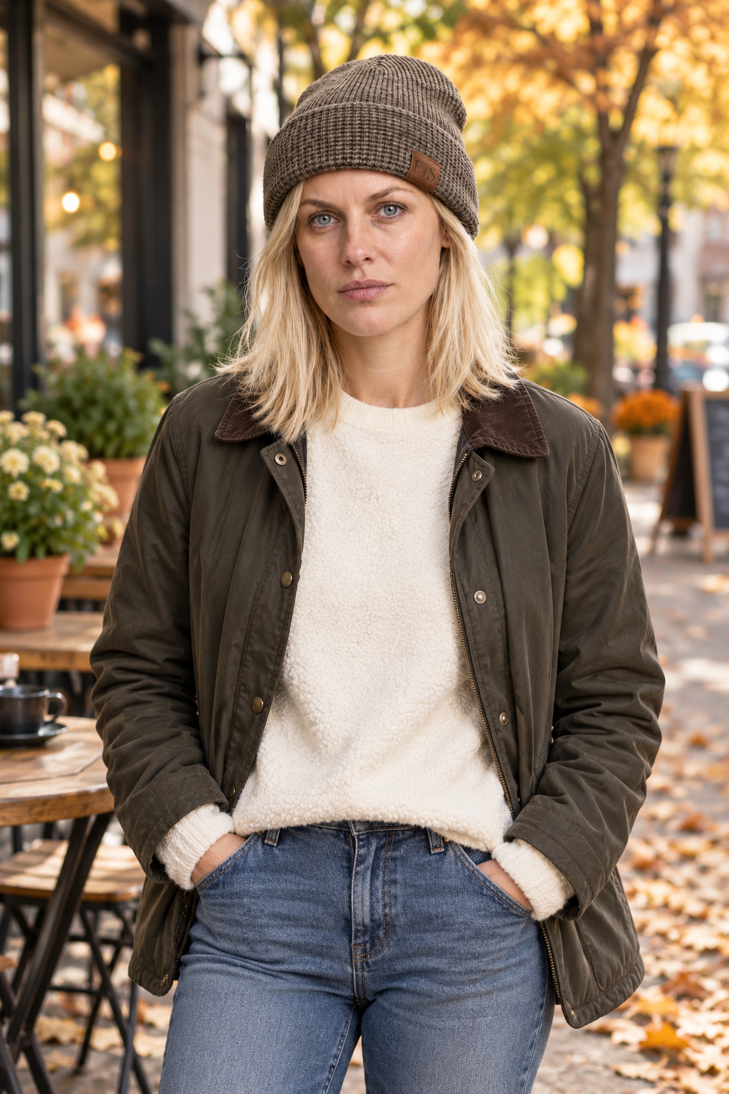 Arnika | Lined Waffle-Knit Cuffed Beanie