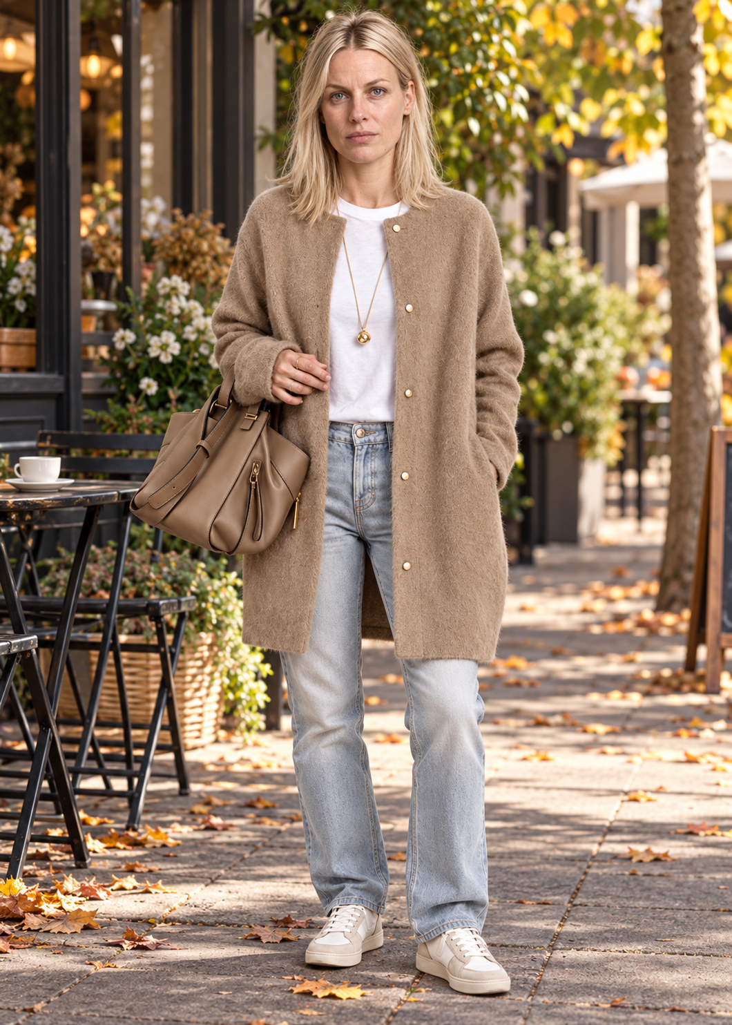 Liesel | Brushed Collarless Longline Cardigan
