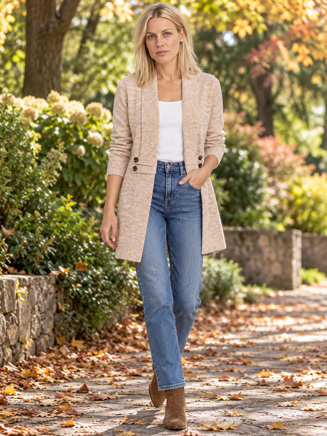 Honora | Shawl-Collar Longline Cardigan