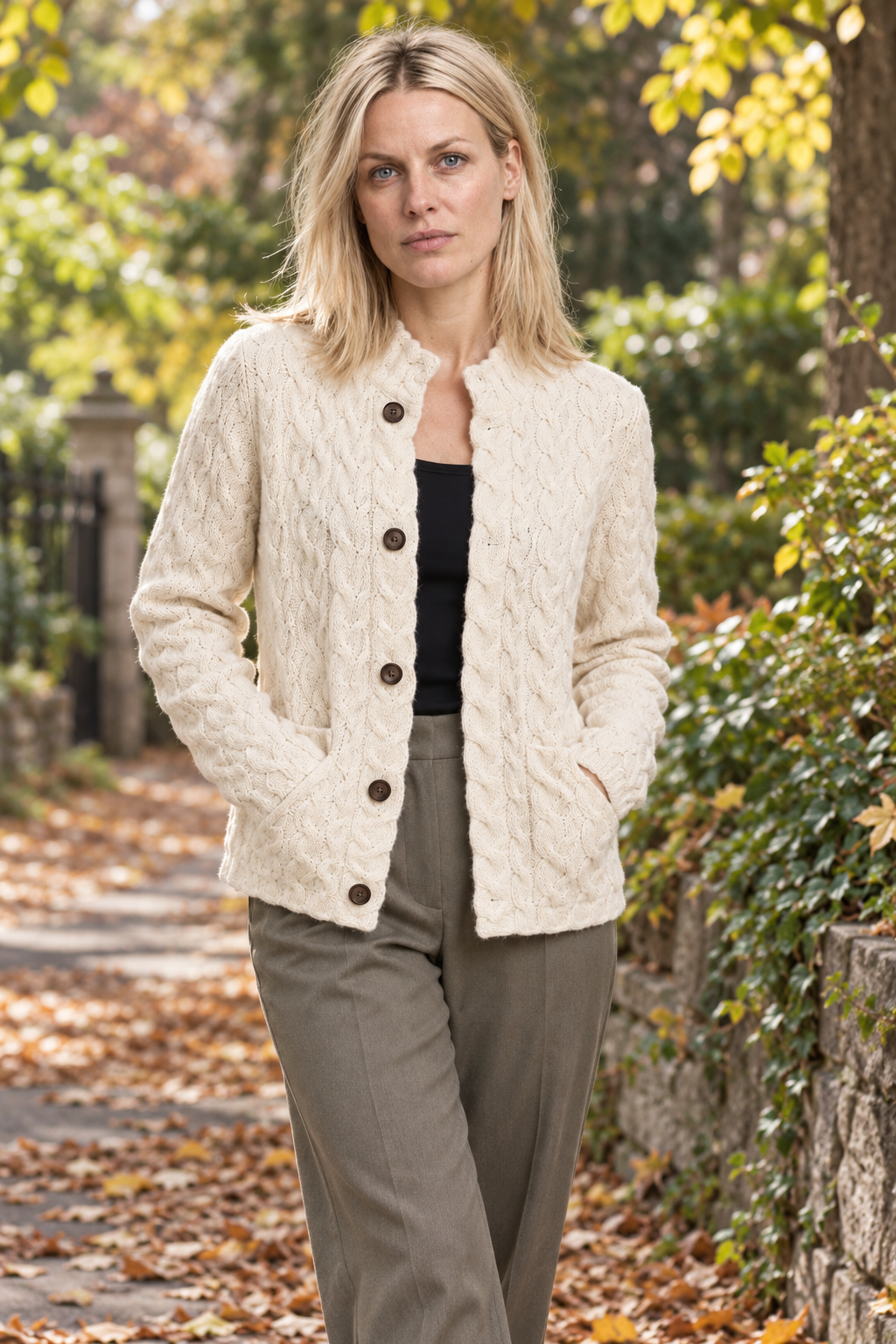 Lily | Textured Button Knit Cardigan