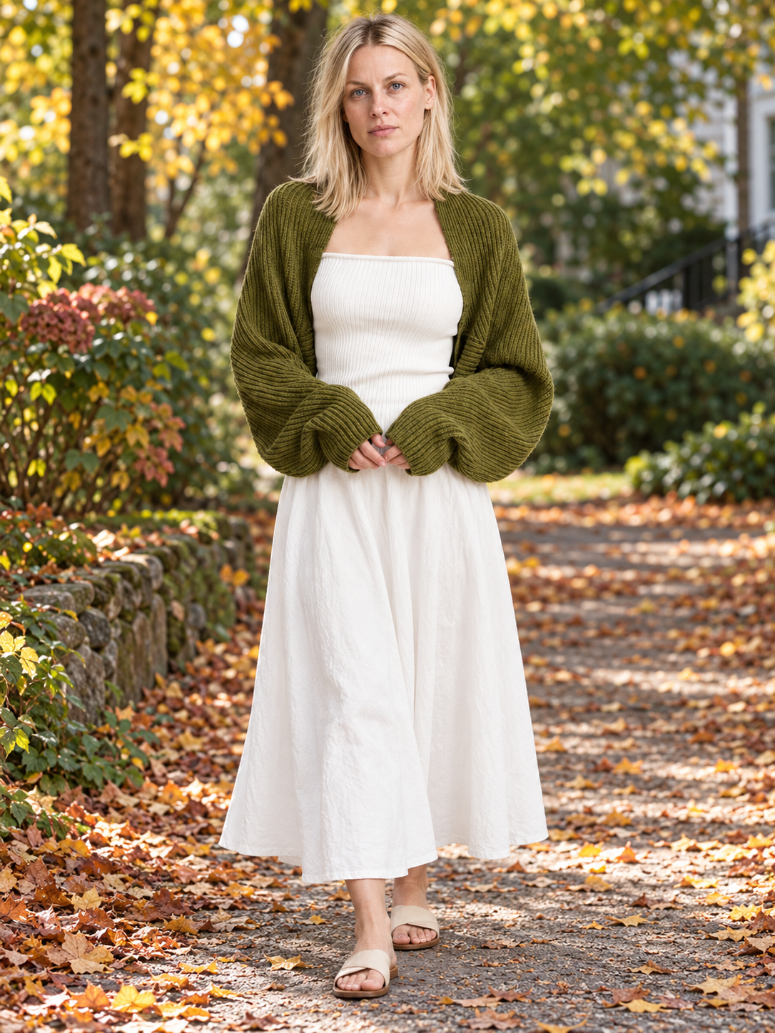 Eugenie | Ribbed Bolero Shrug Cardigan